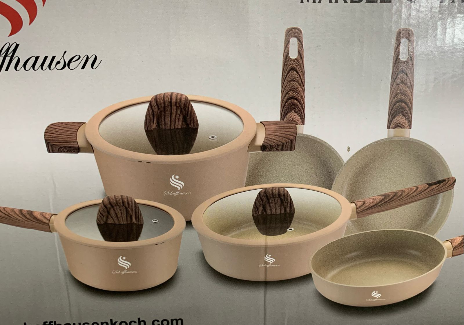 Miniatura 2 de Set de ollas en mármol de 9 piezas PARÌS